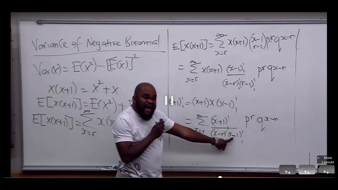 Variance Of Negative Binomial Distribution YouTube Variance Of Negative Binomial Distribution YouTube