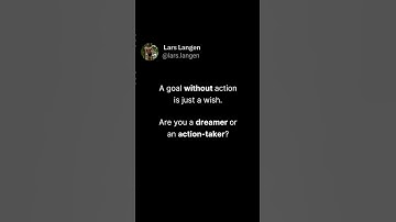 Comment DREAMER or ACTION-TAKER👇and follow @lars.langen if you are an action taker! #goal