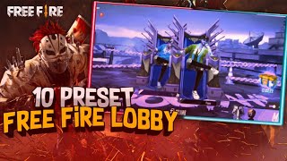 10 preset jedag jedug lobby || FREE FIRE