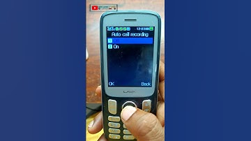 auto call recorder setting in lava a5 keypad mobile