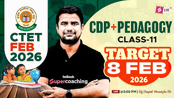 CTET 2026 | CTET CDP Class 11 By DH Sir | CTET CDP Paper 2 & 1 Preparation