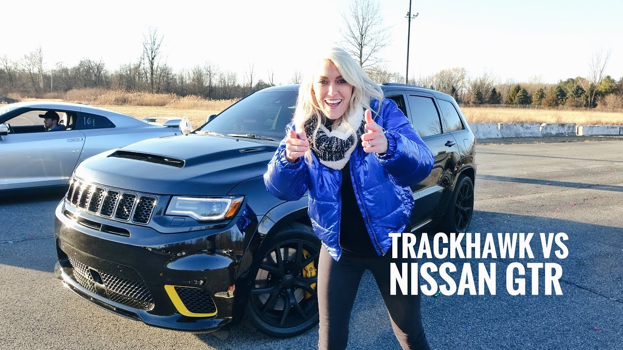 ⁣World's Most Powerful SUV Drag Race  | Trackhawk Jeep