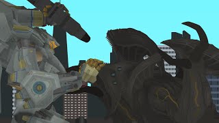 Striker Eureka Vs Mutavore Fight summary-Stick nodes Pacific Rim animation