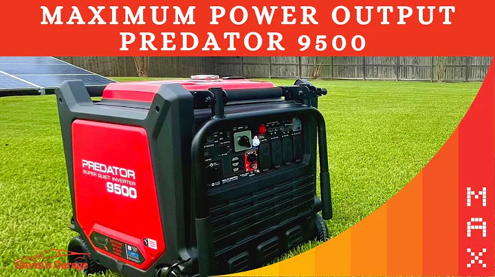 Unleashing the Power: Predator 9500 Watt Generator Review