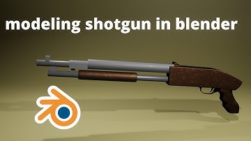 modeling simple shotgun in blender | # blender