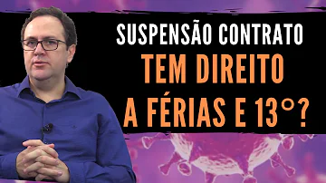 Como fica as férias na suspensão do contrato de trabalho MP 936?