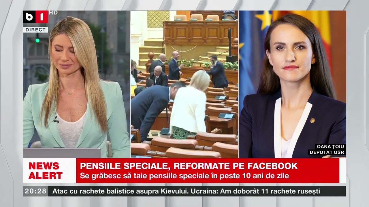 PENSIILE SPECIALE, REFORMATE PE FACEBOOK. Știri B1_ 29 mai 2023