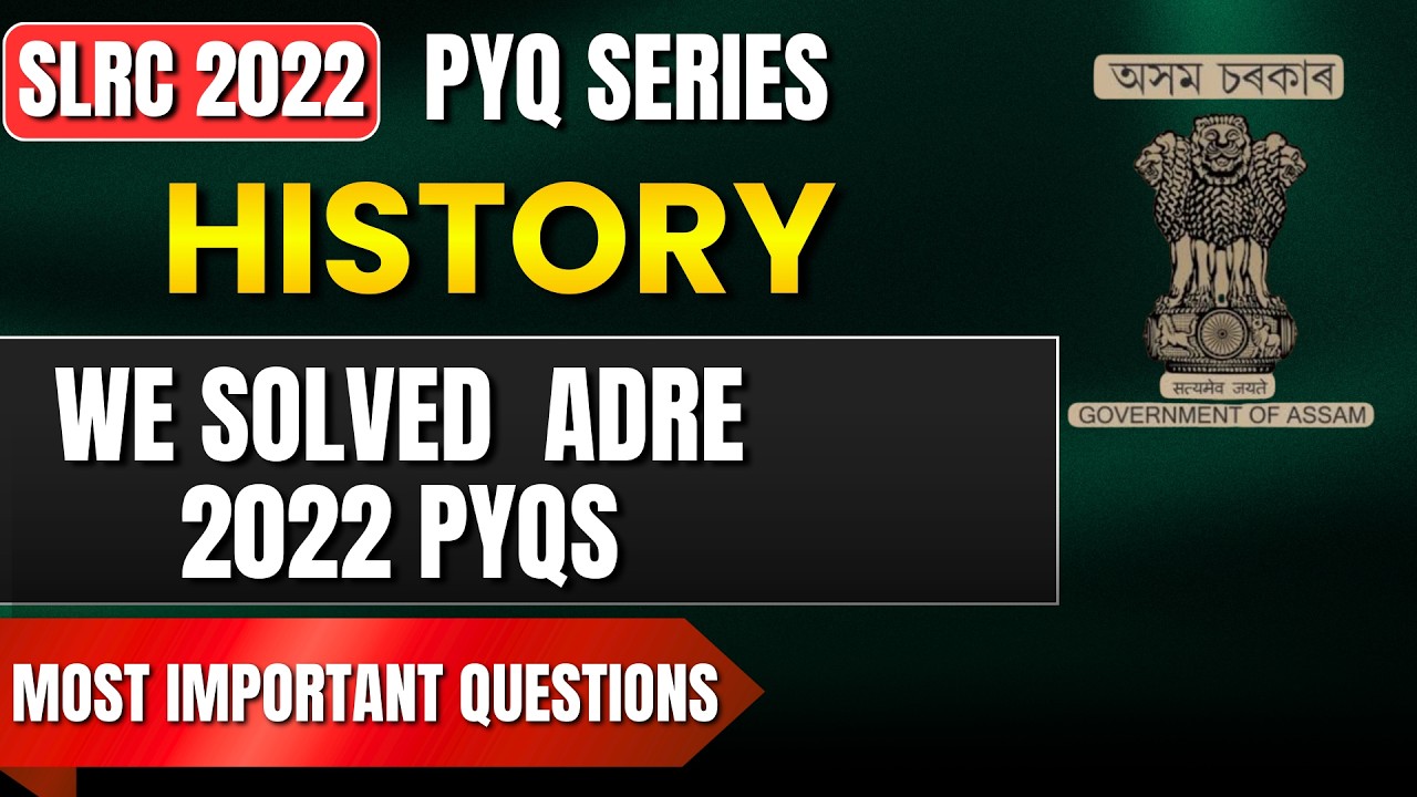 SLRC HISTORY PYQs 2022, with clear and simple explanation