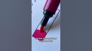 Lets Try Winsor Newton Brush Markers #Artmas day 12! #shortsmaschallenge