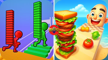 Sandwich Runner Vs. Bridge Race - Max Gameplay Walkthrough | Epic Gamer’s Odyssey #1182