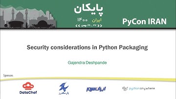 Talk / Gajendra Deshpande / Security considerations in Python packaging