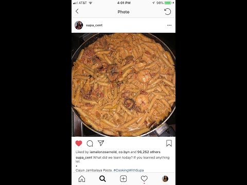 I followed Wuzzam Supa (@Supa_Cent) 's IG tutorial for Cajun Jambalaya Pasta PESCATARIAN STYLE