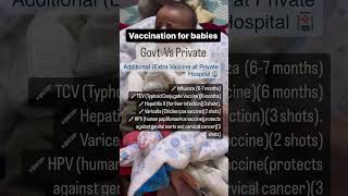GOVT. VS PRIVATE VACCINATION FOR NEWBORNS, #newbornbaby #babyshorts #momlife