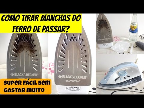 COMO TIRAR MANCHAS do FERRO de PASSAR UTILIZANDO COISAS que VOCÊ TEM em CASA @Drikka Mota