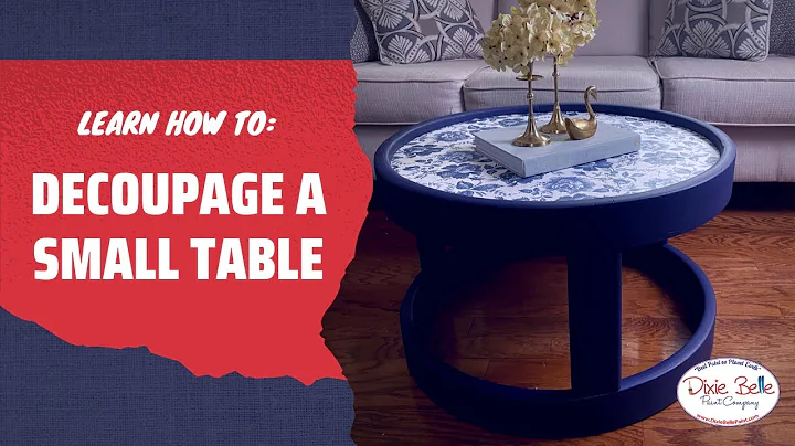 So You Want to Decoupage A Table....Here's How!