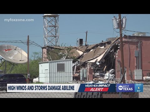 Powerful winds cause damage in Abilene