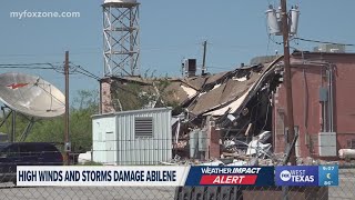 Powerful winds cause damage in Abilene