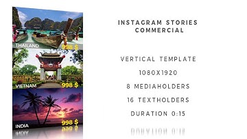 Instagram Stories Commercial After Effects Templates