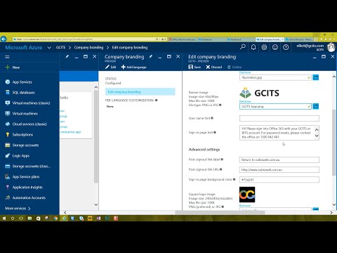 How to add branding to the Office 365 login screen