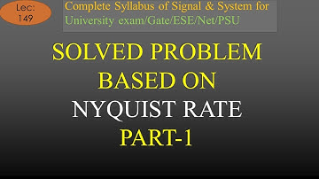 Solved Problem Based on Nyquist Rate & Nyquist Interval Part 1| S & S | R K Classes |Hindi| Lec-149