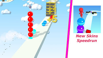 Stack Rider - New Skins - Speedrun - Gameplay Walkthrough - Level 1048 to 1051