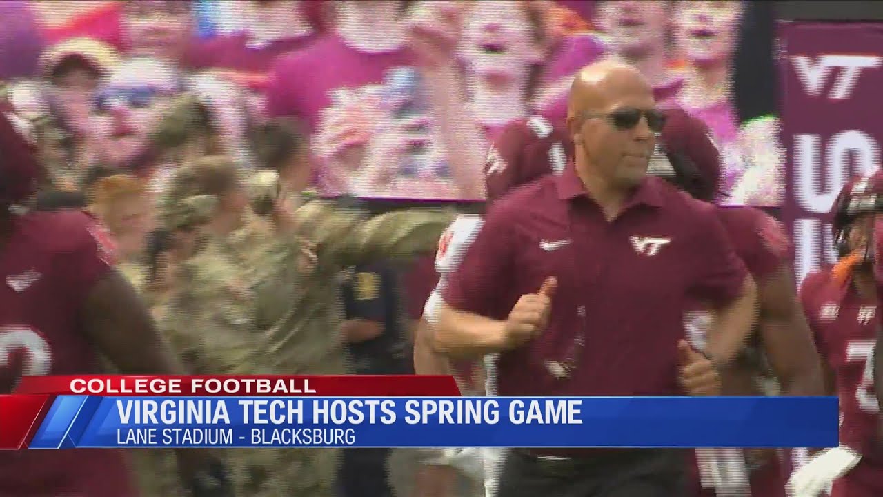 Virginia Tech hosts spring football game - YouTube