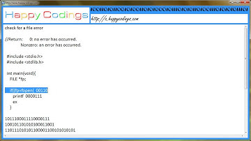 Check for a file error c code example