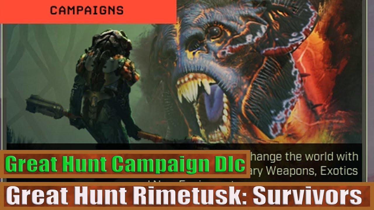 Icarus: Great Hunt Rimetusk: Survivors: Great Hunt Campaign Dlc
