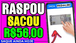 LANÇOU NOVA RASPADINHA DO DINHEIRO - RASPE E GANHE R$56,00 (PAGA NA HORA) screenshot 3