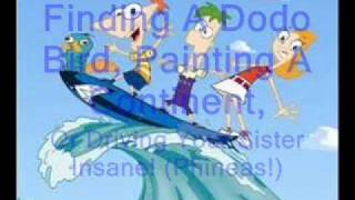 Video thumbnail of "Phineas and Ferb theme song lyrics"