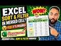 😱 Excel Sort & Filter in Merged Cells? YES! The Hidden Trick Nobody Talks About! 🚀