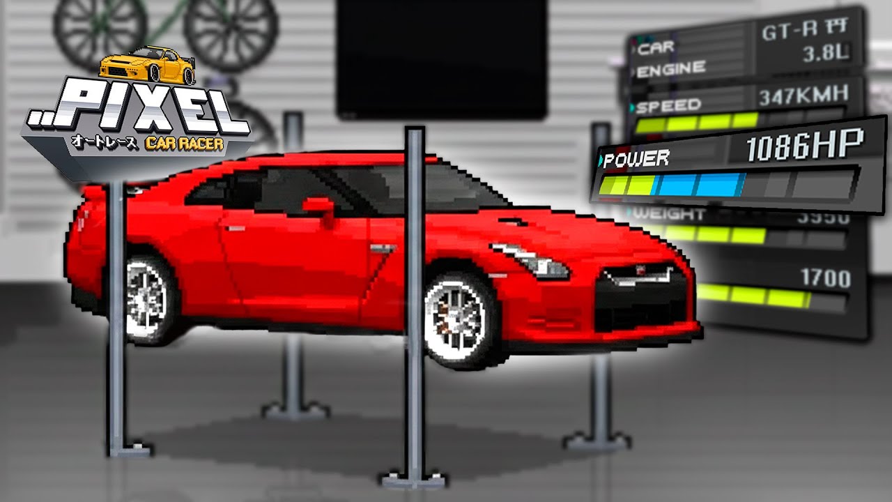 GT-R 35 com +1000HP só com STAGE DE TURBINA | Pixel Car Racer - YouTube