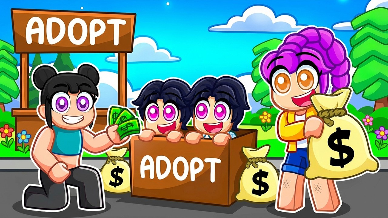 ADOPTED By A RICH KPOP DEMON HUNTER FAMILY In Roblox…