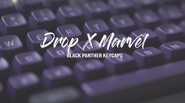 Drop + Marvel Official Collaboration Keycaps (Black Panther) | Drop CTRL