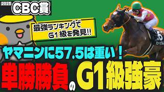 CBC賞2025】G1級絶対本命登場。能力の割に軽斤量な穴馬とは