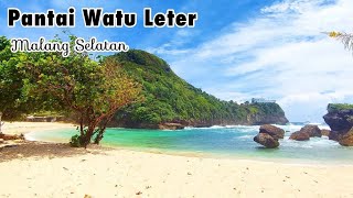 PANTAI WATU LETER || SALAH SATU PANTAI EKSOTIS di MALANG SELATAN