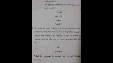 Principal of micro economics question paper of HPU BCOM 5TH SEM 2018