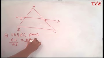 CONVERSE OF BASIC PROPORTIONALITY THEOREM WITH EXAMPLE