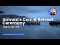 Usaf bmt airmans coin and retreat ceremony flights 245258  march 27 2024