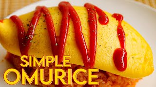 Simple Omurice Recipe - Japanese Rice Omelette