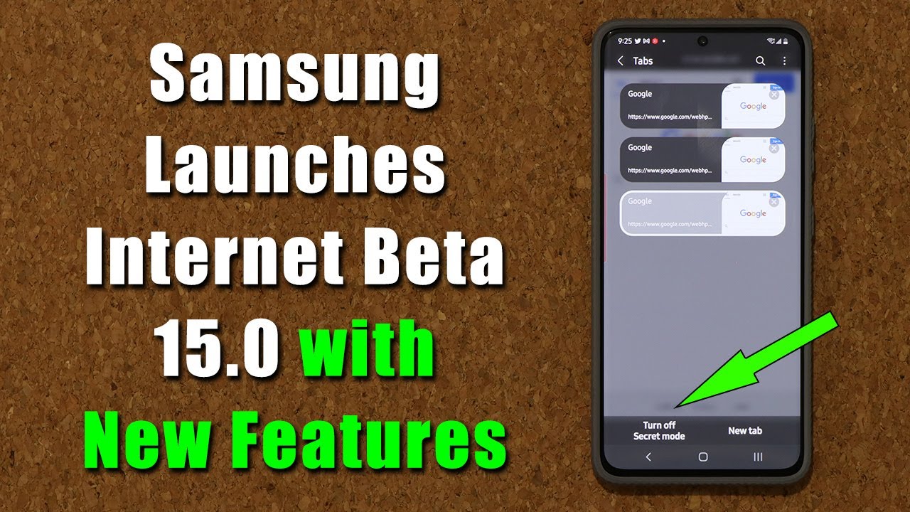 Samsung Internet Beta 15.0 출시 - 중요한 새 기능 + 새 위젯