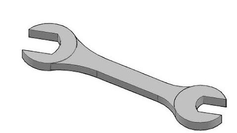 Fixed Spanner Using Solidworks