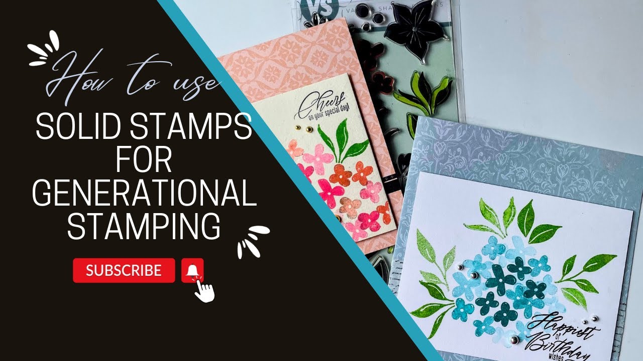 Generational Stamping technique and showcasing Dancing Florals stamp set