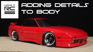 Budget RC Drift Build: Part 4 Adding Decals, Spoiler, Tint, and Body Lines