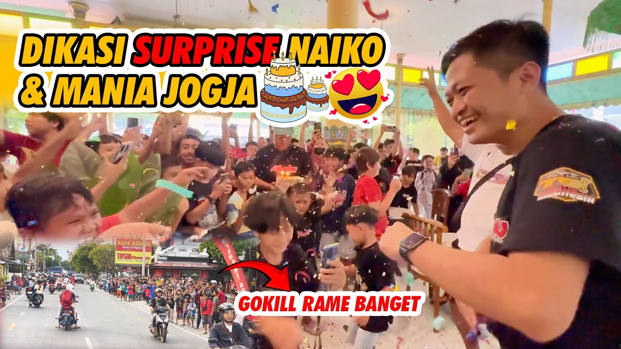 ULANG TAHUN KAK IVAN DI RAYAIN SAMA NAIKO & MANIA JOGJA ❤️ SERU BANGET ‼️
