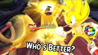 Max Chuck [Slingshot Boost] vs Max Super Sonic [Super Form] | Boost Battle Profile