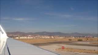 Plane takeoff and landing - Inside view - Full HD