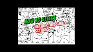 How to select weather facsimile stations and other GMDSS related information by Piyushan screenshot 2