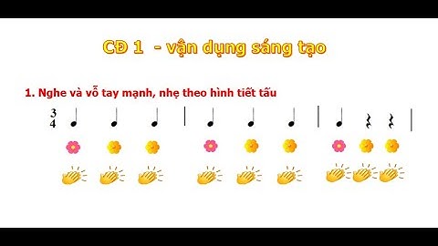 VẬN DỤNG SÁNG TẠO CĐ 1: NGHE VÀ VỖ TAY MẠNH NHẸ THEO HÌNH TIẾT TẤU - ÂM NHẠC 2 KẾT NỐI TRI THỨC