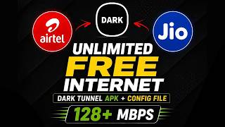 JIO - AIRTEL UNLIMITED FREE INTERNET DATA WITHOUT RECHARGE | Dark Tunnel Config File 2026 screenshot 4